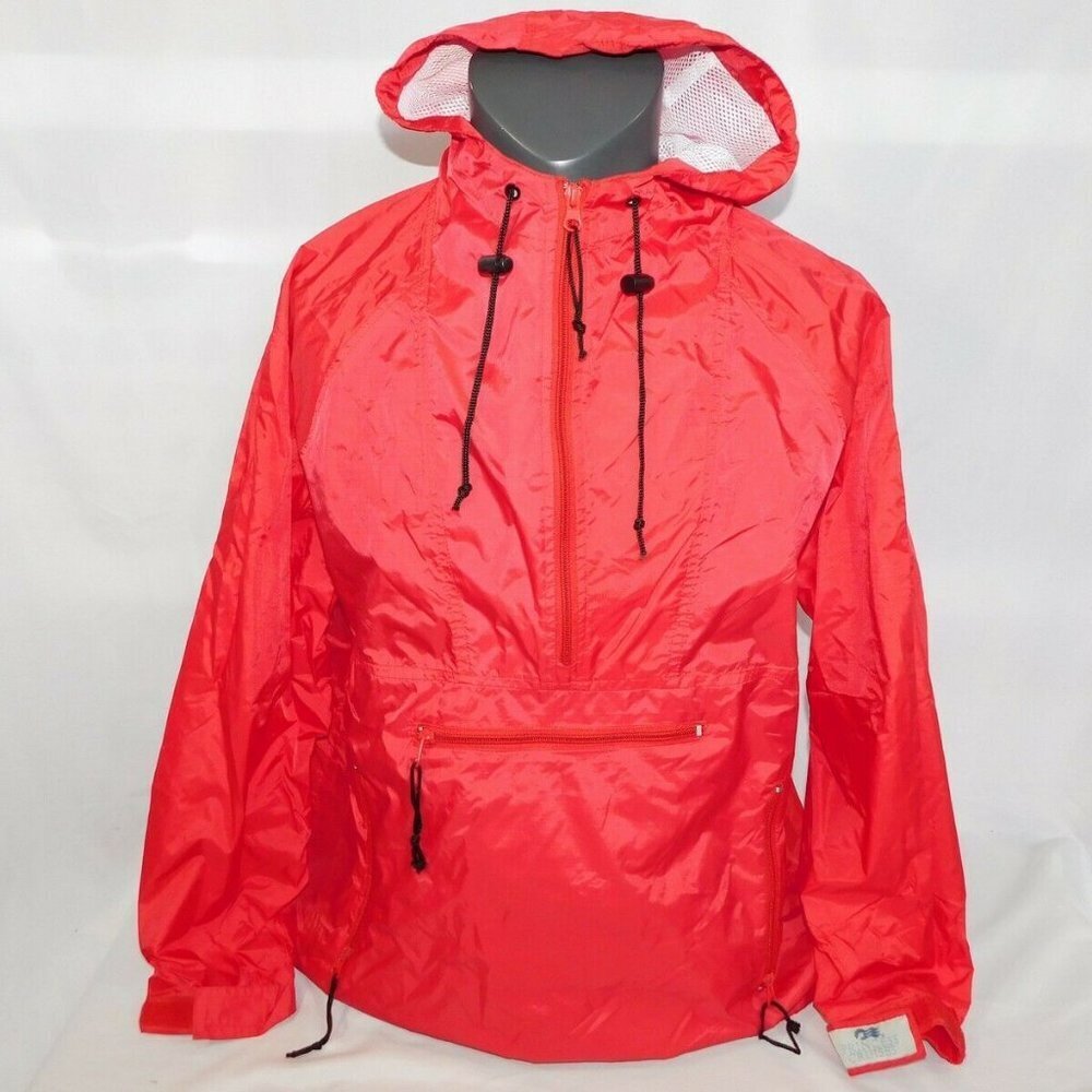 Princess Cruises Red Nylon Packable 7/2 Zip Windbreaker Unisex Medium Travel